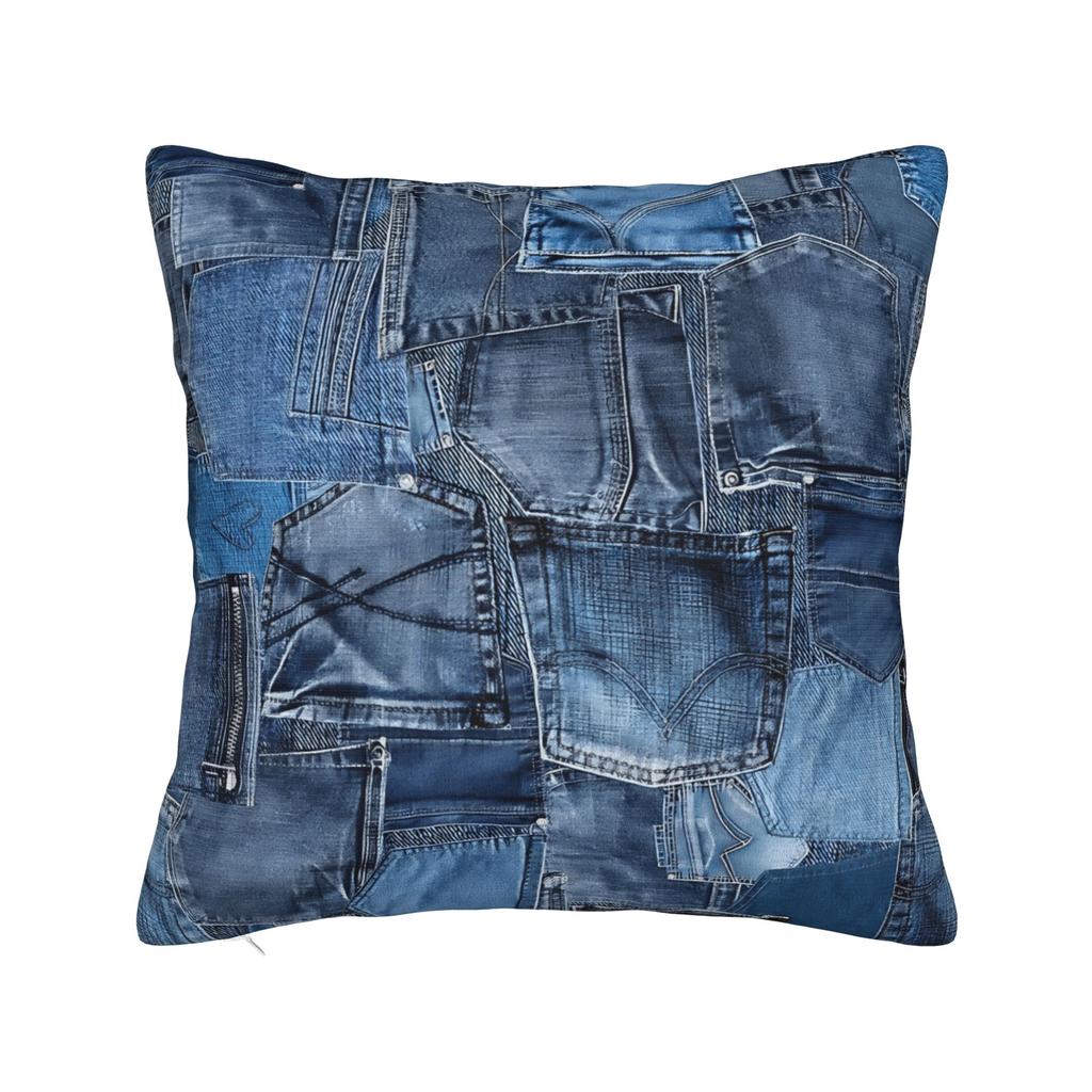 Fotografia Di Federa Per Cuscino Di Vecchi Jeans Copricuscino Quadrato Copricuscino Divertente Per Divano Del Salotto