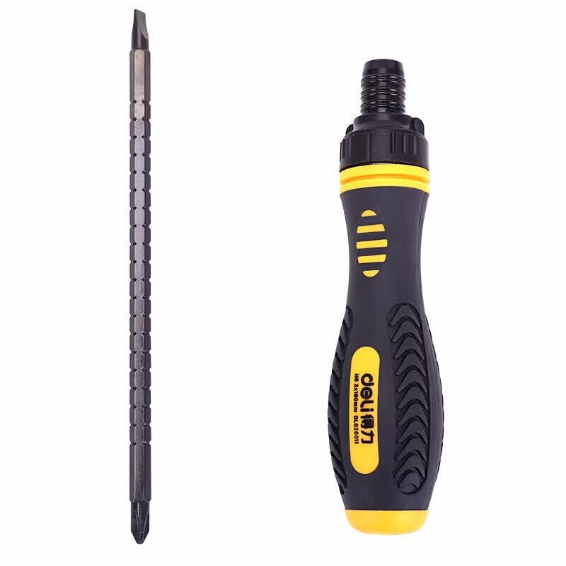Deli Ratchet Telescopic Screwdriver PH2*170