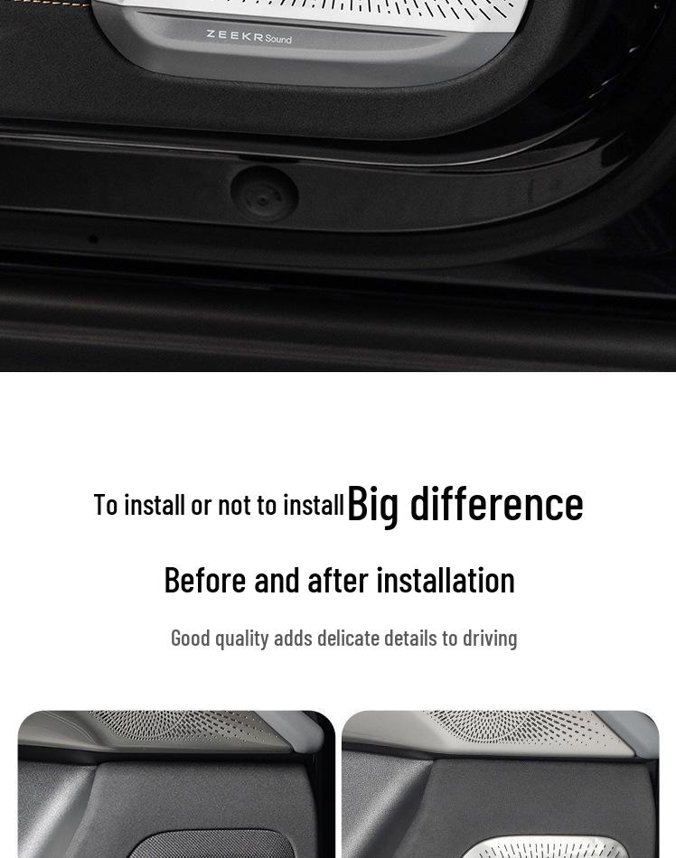Zeekr 7X Auto Tür Tieftöner Lautsprecher Gitter Schutz & Dekorationsabdeckung