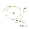 Gold-Plated Double Layer Thin Chain Stainless Steel Hand Chain Jewelry