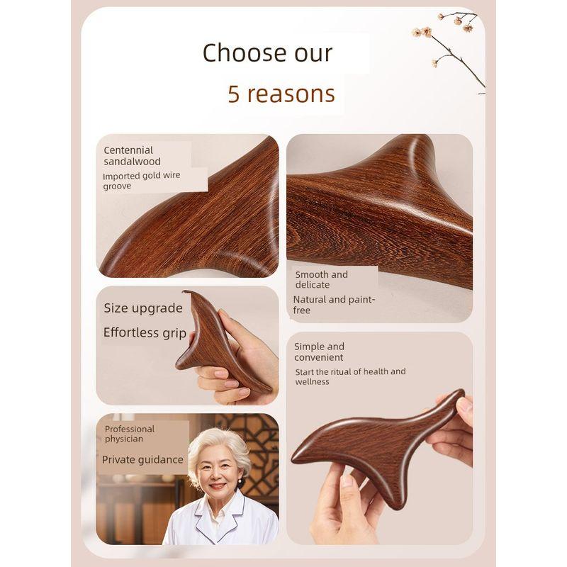 Triangle Bird Foot Massage Device Point Foot Scraping Plate Tendon Handy Gadget Massage Stick Acupoint Meridian Massage Tool