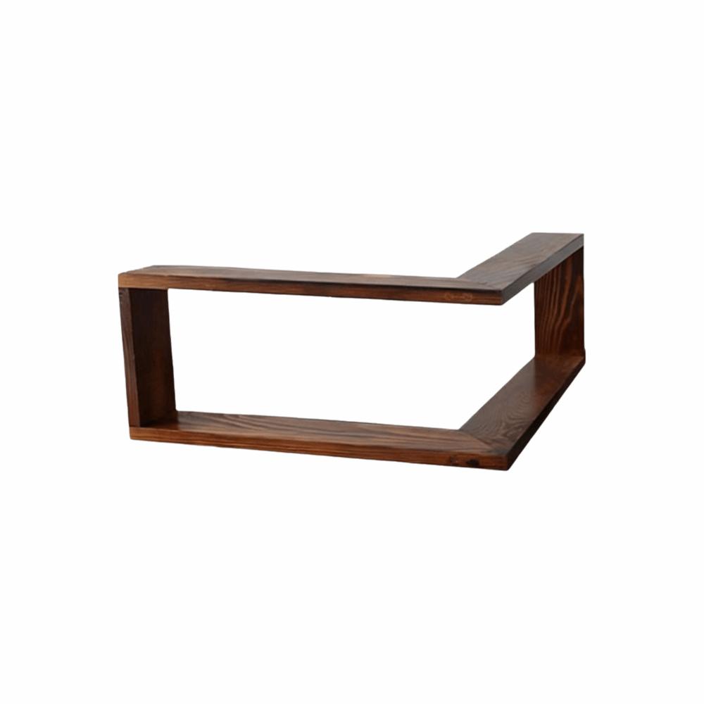 90 Degree Corner Wall Shelf Floating Shelf Suspended Corner Bookshelf Wall Mounted Wall Hanging Storage Rack Wall Organization