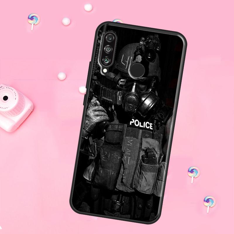 Police For Huawei Nova 11 Pro 10 9 SE Y70 Y60 Y90 Y61 Y91 Y73 Y72 12s 12i 11i 8i P30 P40 Lite Case