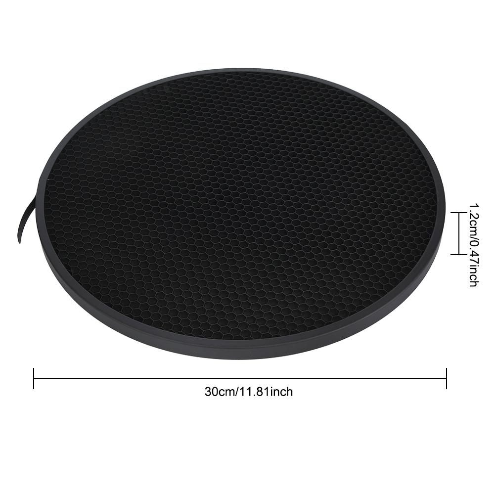 NiceFoto Mini 300mm 60 degrees Photographic Video Flash Light Mesh Grille Cover Equipment