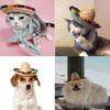 Colorful Cat Dog Supplies Sombrero Mexican Straw Cap Pet Straw Hat Pet Ornaments