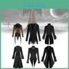 Elegant Gothic Style Long Coat For Men And Women In Dark Color Options Sizes S To Xxxl