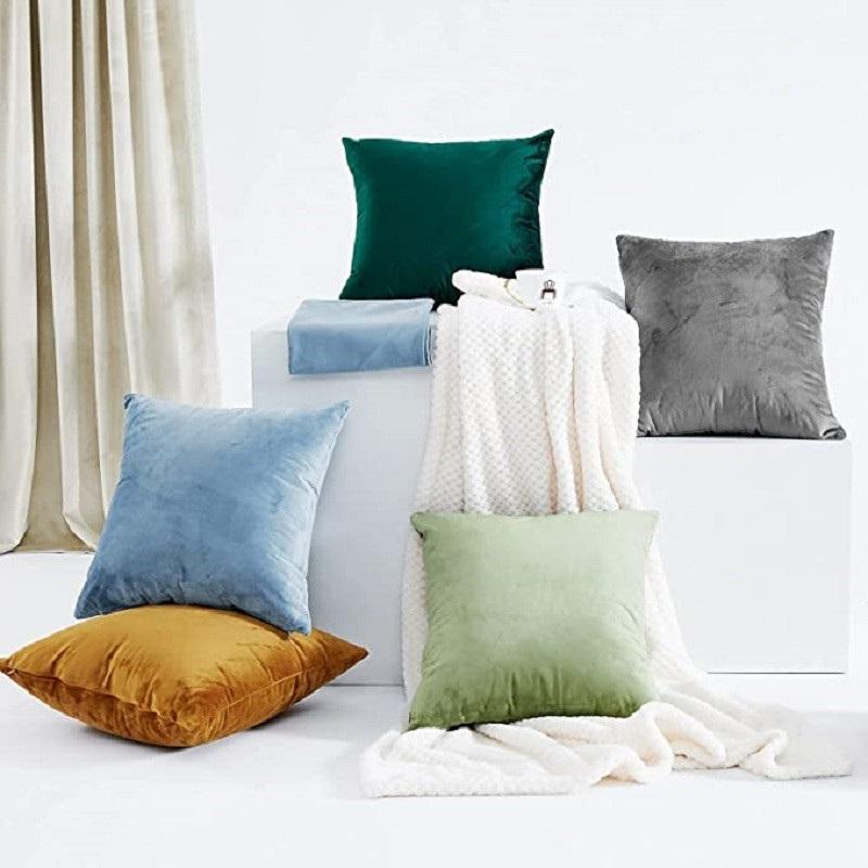 Gift Velvet Cushion Covers for Sofa Living Room Luxury Decorative Pillow Cover Ultra Soft Pillowcase 45x45 30x50 50x50 Cojines