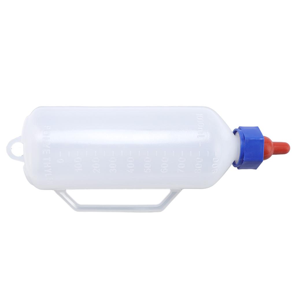 Lämmerflasche mit Schnuller und Griff Kälbertränke Milchflasche für Kind Vieh 1L Fassungsvermögen