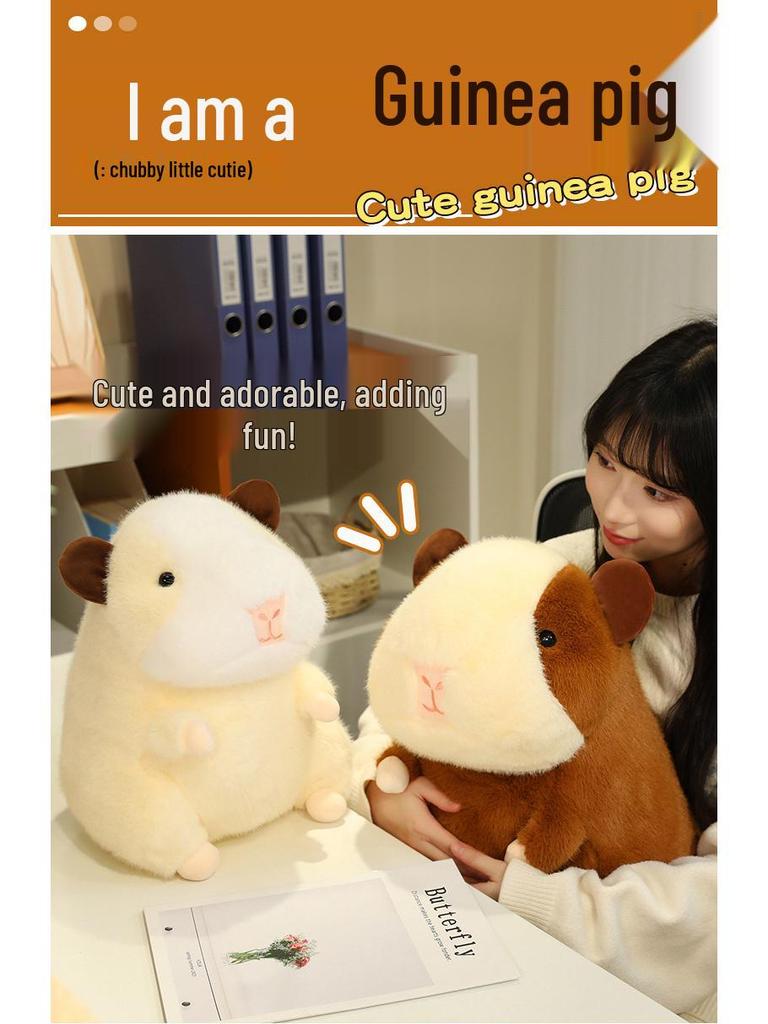 Adorable Cartoon Guinea Pig Plush Pillow Toy - Ideal Birthday Gift