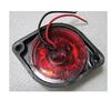 4-Pack LED Outline Side Marker Lights, 24V Red Clearance Lamps for Universal Application Ideal for Boat Trailers, Trucks, RVs & Marine Use