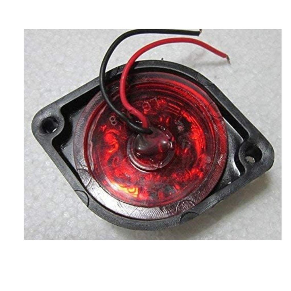4-Pack LED Outline Side Marker Lights, 24V Red Clearance Lamps for Universal Application Ideal for Boat Trailers, Trucks, RVs & Marine Use