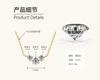 Silvere Glam Korean Version Of The Personalized Smiley Face Moissanite Necklace Ins Trendy Cool 925 Sterling Silver Jewelry Necklace