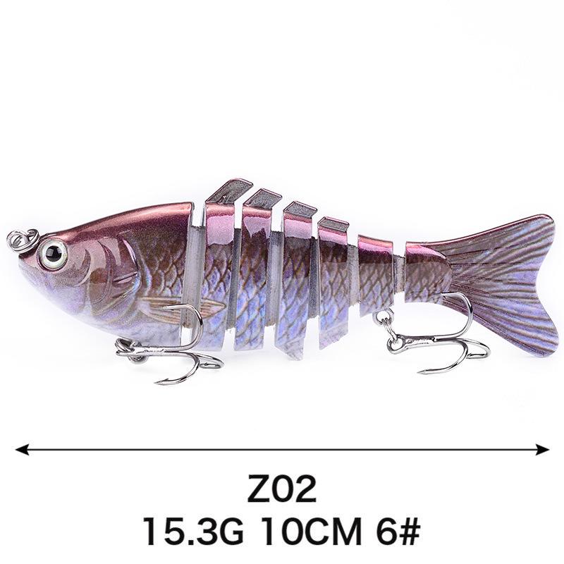 7 10cm Multi-section Bait Plastic Hard Bait Fake Bait Simulation Bionic Freshwater Luya Bait
