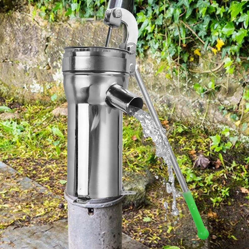 Stal Nierdzewna domowa Ręczna Pompa Wodna Trwała Domowa Pompa Olejowa Studnia Ręczna Pompa Ssąca ręczne urządzenia do ciśnienia wody