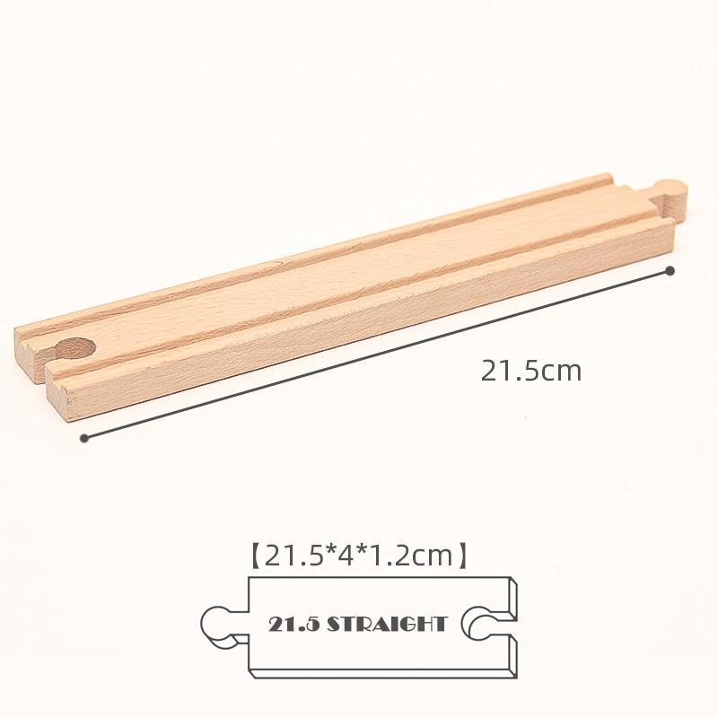 New Kinds Wooden Track Parts Beech Wooden Railway Train Track Toys Accessories Fit All Brands Wood Tracks Toys for Kids Gifts