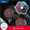 2025 Hot For Ford Car Anti-slip Water Cup Heat Insulation Mat Suede Decor Coaster For Ford Focus 2 MK2 3 4 MK3 MK4 ST Mondeo Fes