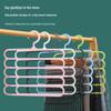 S-Shaped 5-Layer Multifunctional Pants & Scarf Hanger with Clips - No-Trace Storage Solution