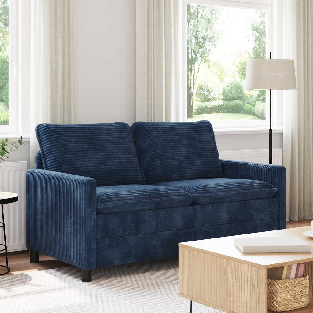 Sofa Navy Blue 156 X 81 X 87.5 Cm Polyester
