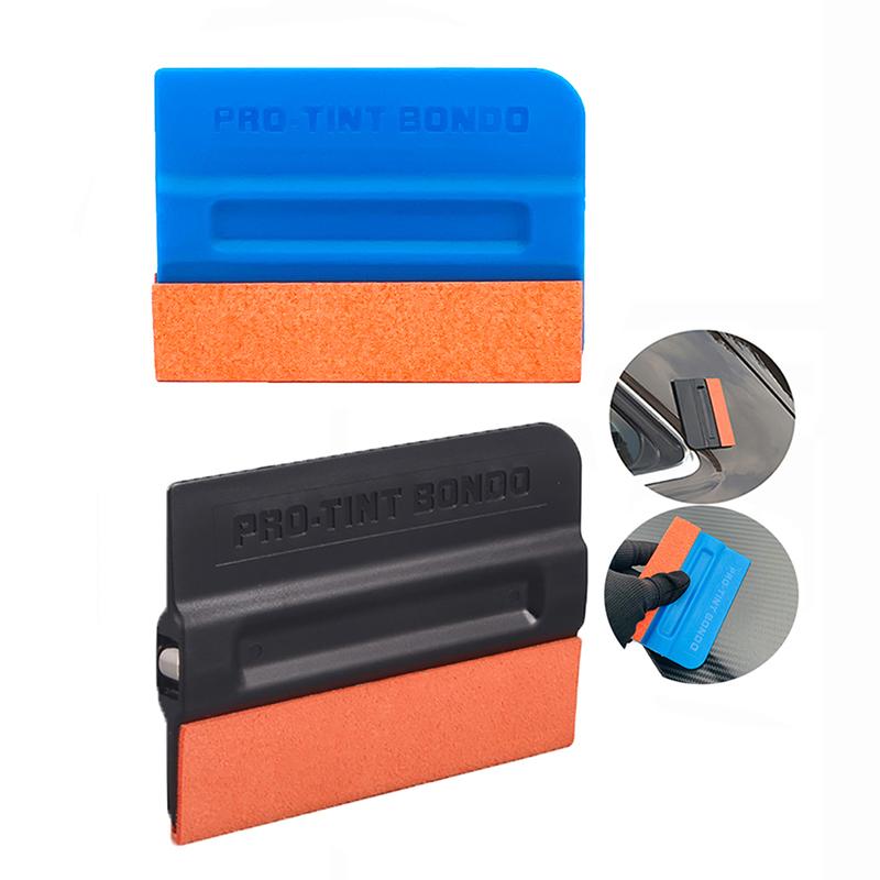 Magnetic Card Squeegee Vinyl Film Non-Scratch Scraper Window Tinting Scraper Suede Felt Cloth Edge Window Tinting Car Wrap Tool