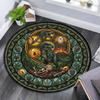 Prehistoric Glass Round Area Rug Under Office Chairs Bedroom Living Room Home Decor