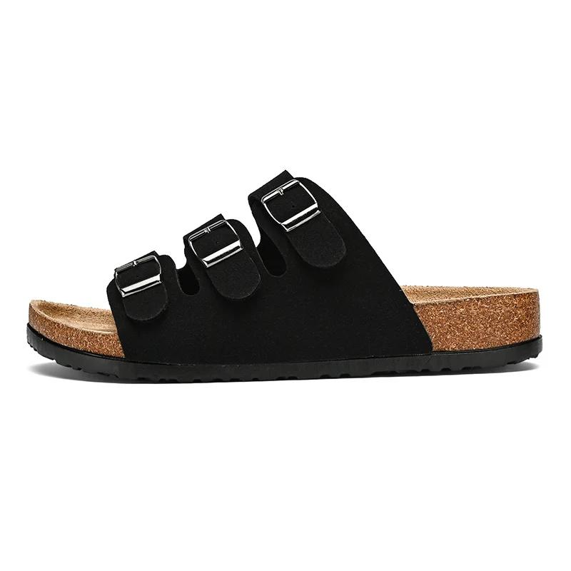 Flat Sandals Mens Sandals Genuine Leather Man Slippers for Men Men's Casual Sandal Mens Shoes 2024 High Quality Shoes Slipers