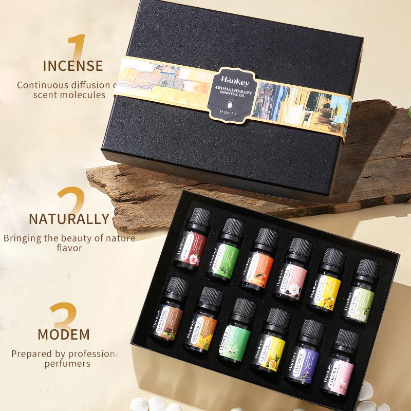 Aromatherapy Essential Oil Set: Water-Soluble, Plant Extracts, Multiple Scents for Aromatherapy Machines and Humidifiers.