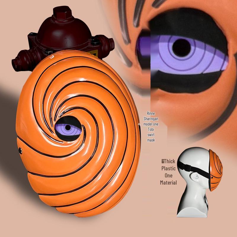 Leuchtender Uchiha Madara Obito Tobi Weiße Maske - Naruto Anime Halloween Requisite