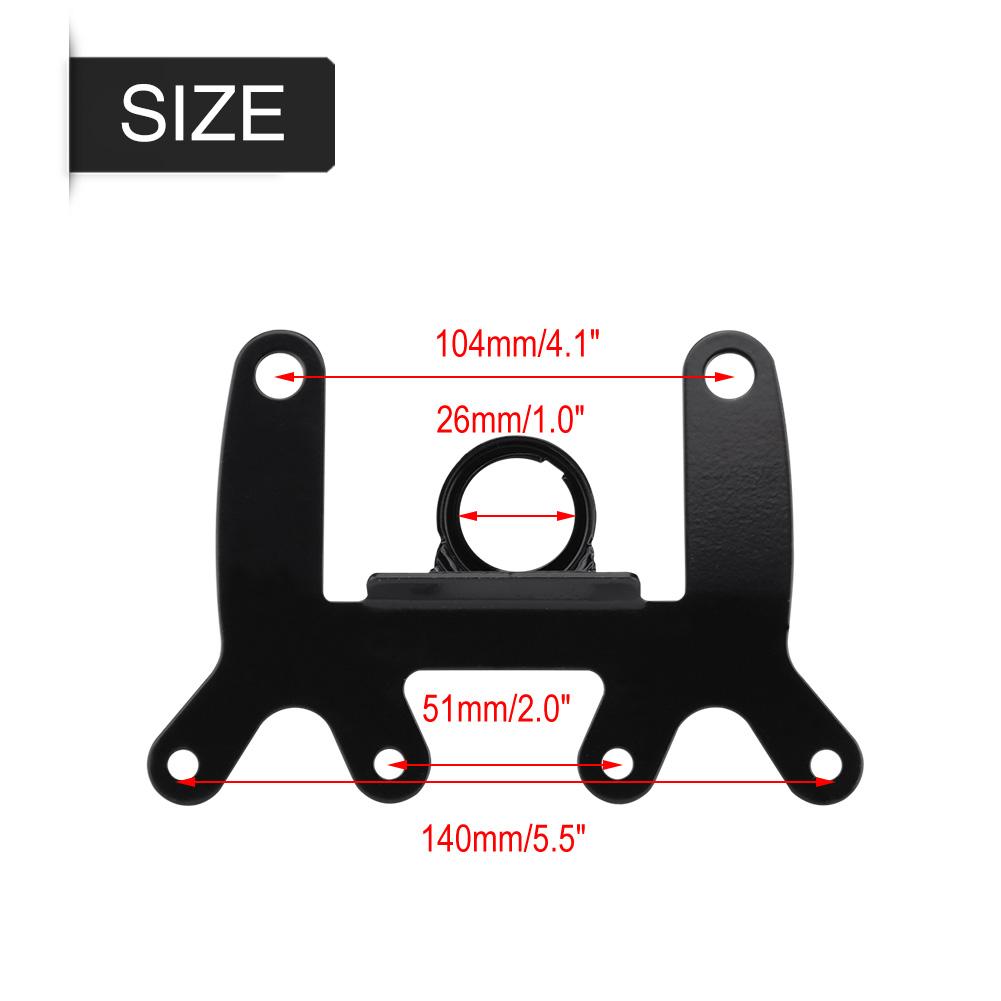 Universal Motorcycle Instrument Bracket Tachometer Speedometer Odometer Mount Stand Support