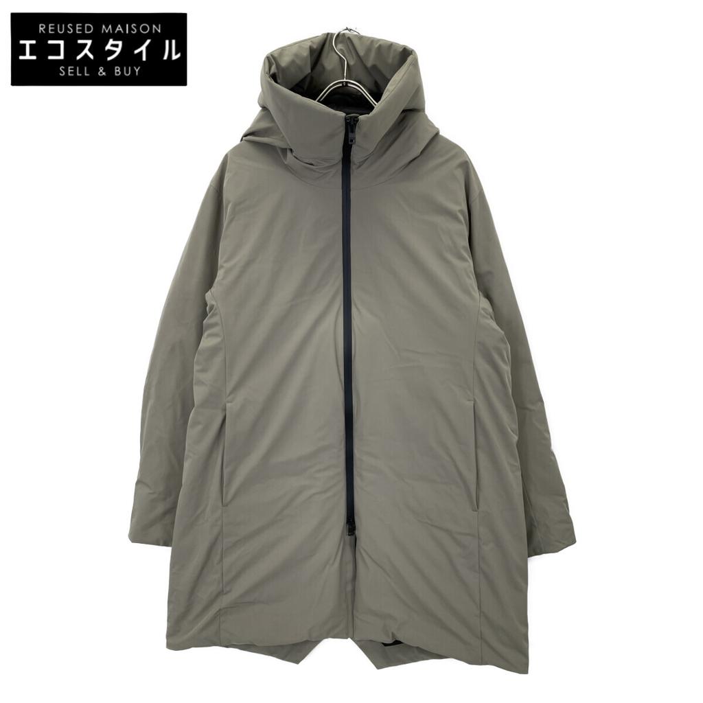 ATTACHMENT 22WAW Gray 3-Layer Light Taffeta Hooded Down Coat coat 4 grayUsed