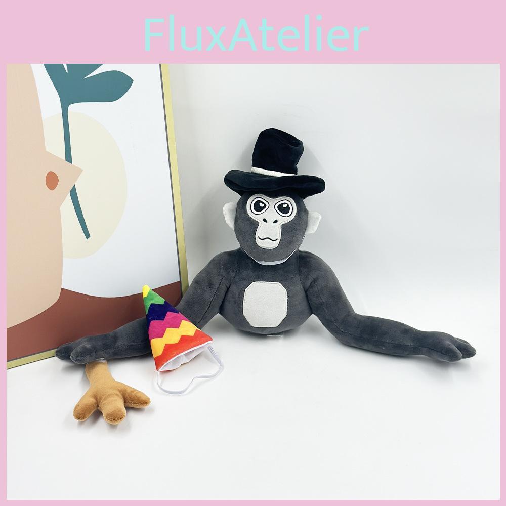 New Gorilla Tag Monke Plush Toy Stuffed Animal Doll With Hat 25cm Tall