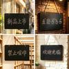 With Rope Hanging Chalkboard Sign Wooden Message Board Hanging Display Plaque  Home Decor