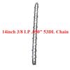 10/12/14/16 Inch Chainsaw Chains Guide Bar 3/8 LP Pitch .050" Gauge 40/44/45/50/52/53/56/57/59 Drive Links Garden Tool Parts