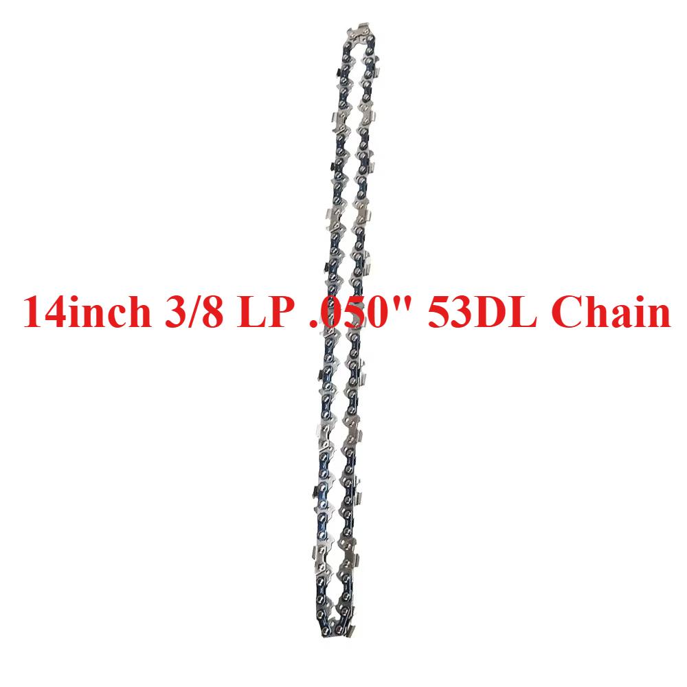 10/12/14/16 Inch Chainsaw Chains Guide Bar 3/8 LP Pitch .050" Gauge 40/44/45/50/52/53/56/57/59 Drive Links Garden Tool Parts