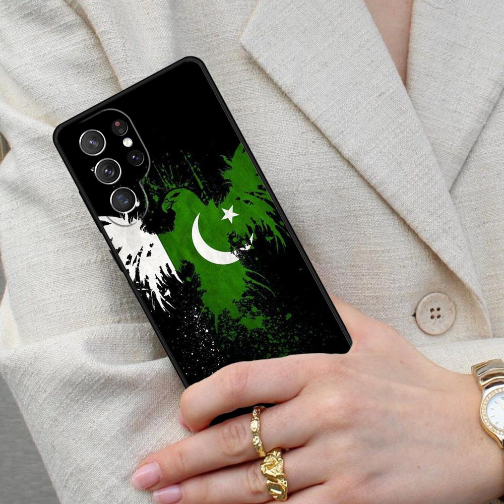 Pakistan Flag Cell Phone Case for Samsung Galaxy S26 Ultra S25 S24 S23 S22 S21 S20 Note10 Cover