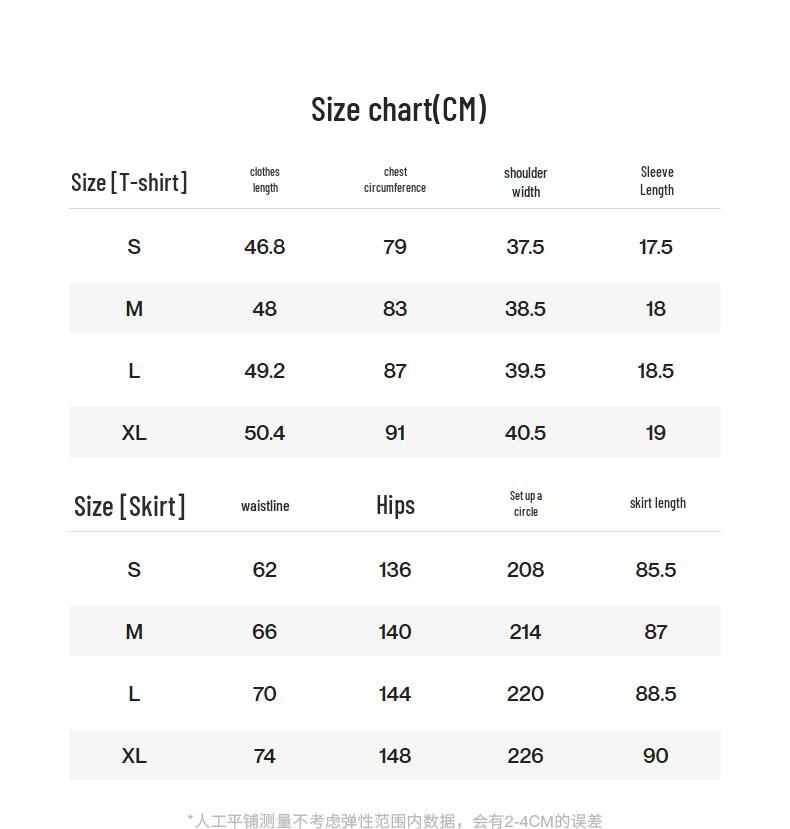 Chuyu Viscose Knot T-Shirt and Skirt Two-Piece Set