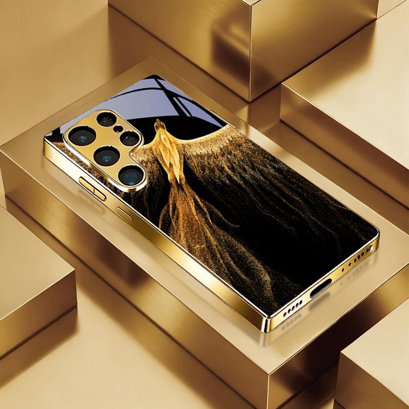 Elegant Phoenix Electroplated Golden Phone Case For Samsung A31 A51 A71 A12 A22 A32 A42 A52 A72 A13 A23 A33 A53 A31 Glass Cover