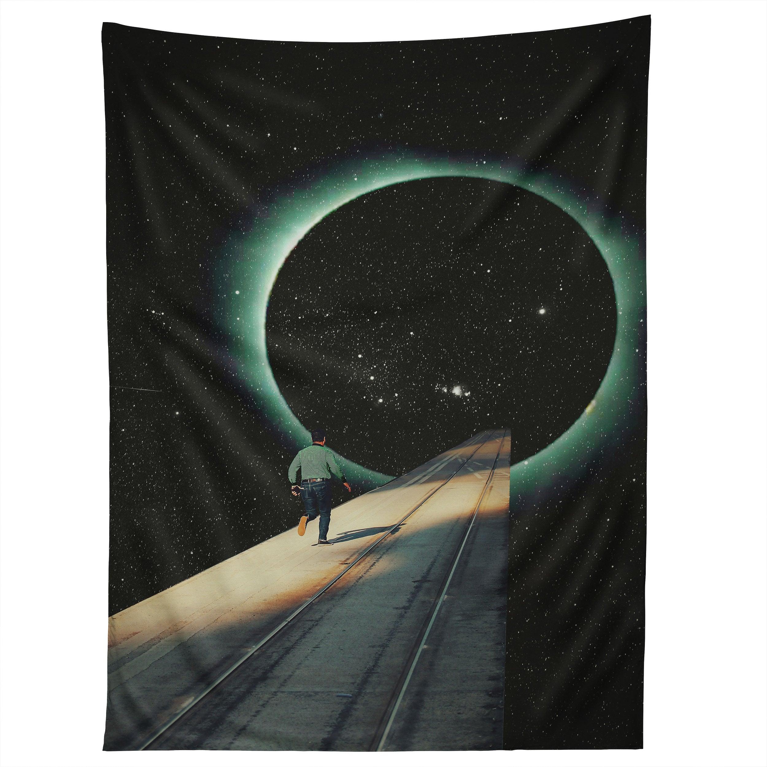 ESCAPING INTO THE VOID tapestry 75x100