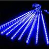 Outdoor Solar Meteor Shower String Lights - Holiday Decoration for Trees & Streets