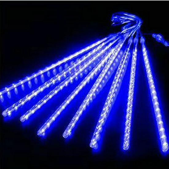 Outdoor Solar Meteor Shower String Lights - Holiday Decoration for Trees & Streets