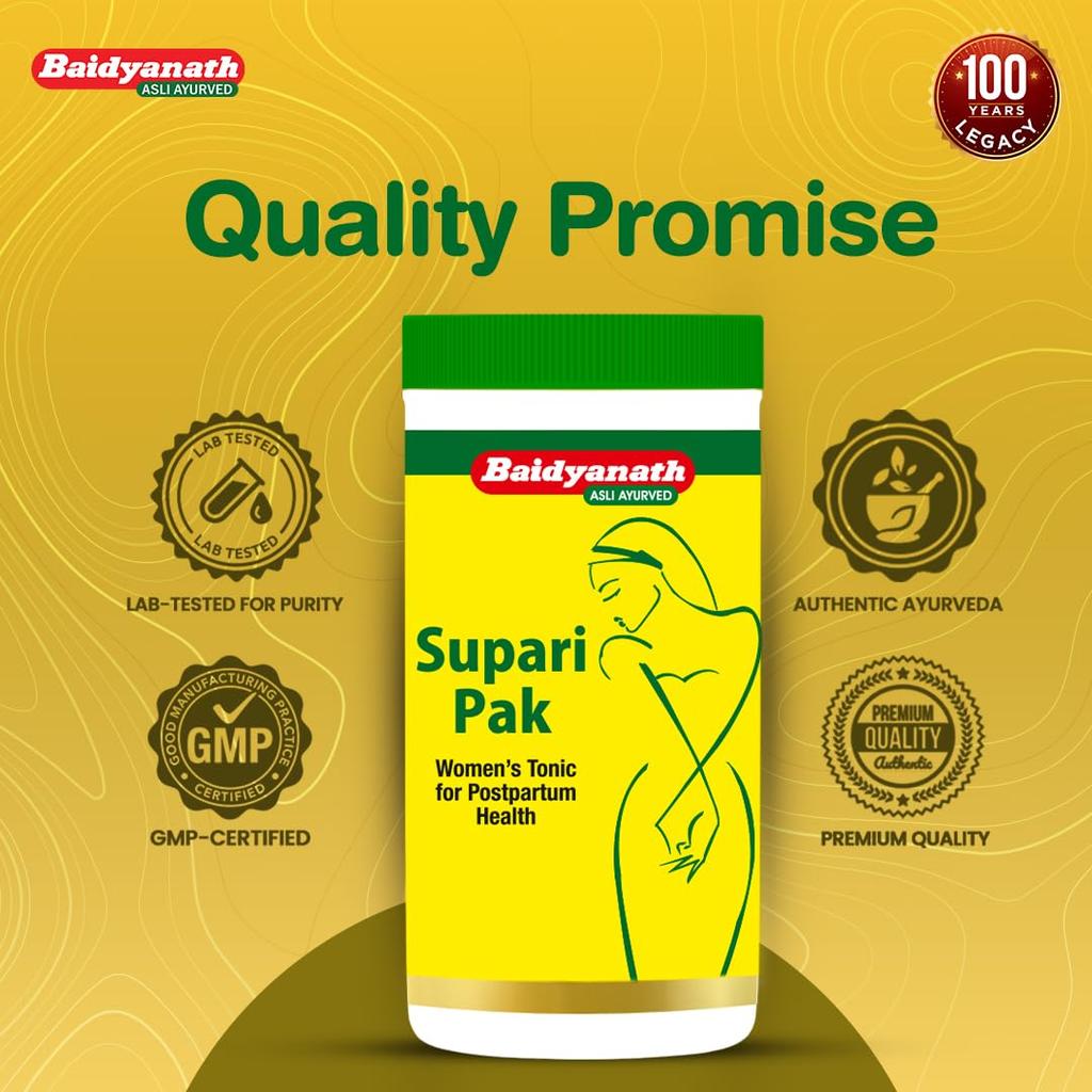 Baidyanath Supari Pak Ayurvedic Women's Wellness Supplement For Post-Natal Care, Uterus Support And Natural Energy Boost – 250 G