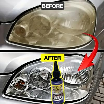 Professional Automotive Headlight Repair Paste, Easy-to-Use Headlight Maintenance Kit - Effectively Repairs Scratches