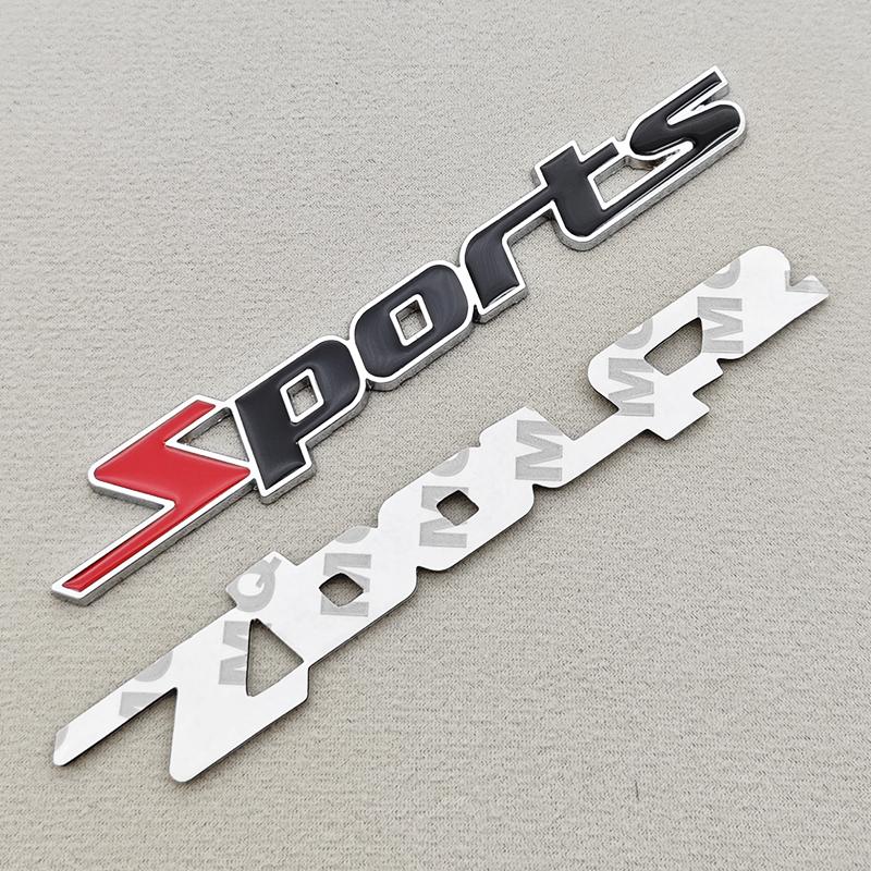 3D Metal Car Styling Sticker Logo Sports Trunk Badge Front Grille Emblem For Golf GTI Civic Mustang i30 N Ford Etc Accessories