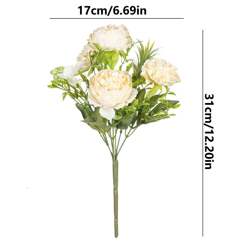 Landscape Artificial Peony Flower Colorful Bridal Bouquet Fashion Simulated Flowers  Home Decor