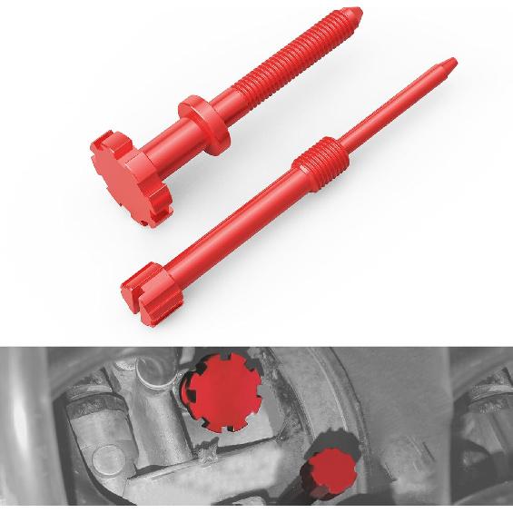 NICECNC Blue Carburetor Adjustment Screw Kit Aire Fuel Mixture Screw Compatible with Keihin PWK 2 Stroke Carburetors Compatible with Yamaha YZ250