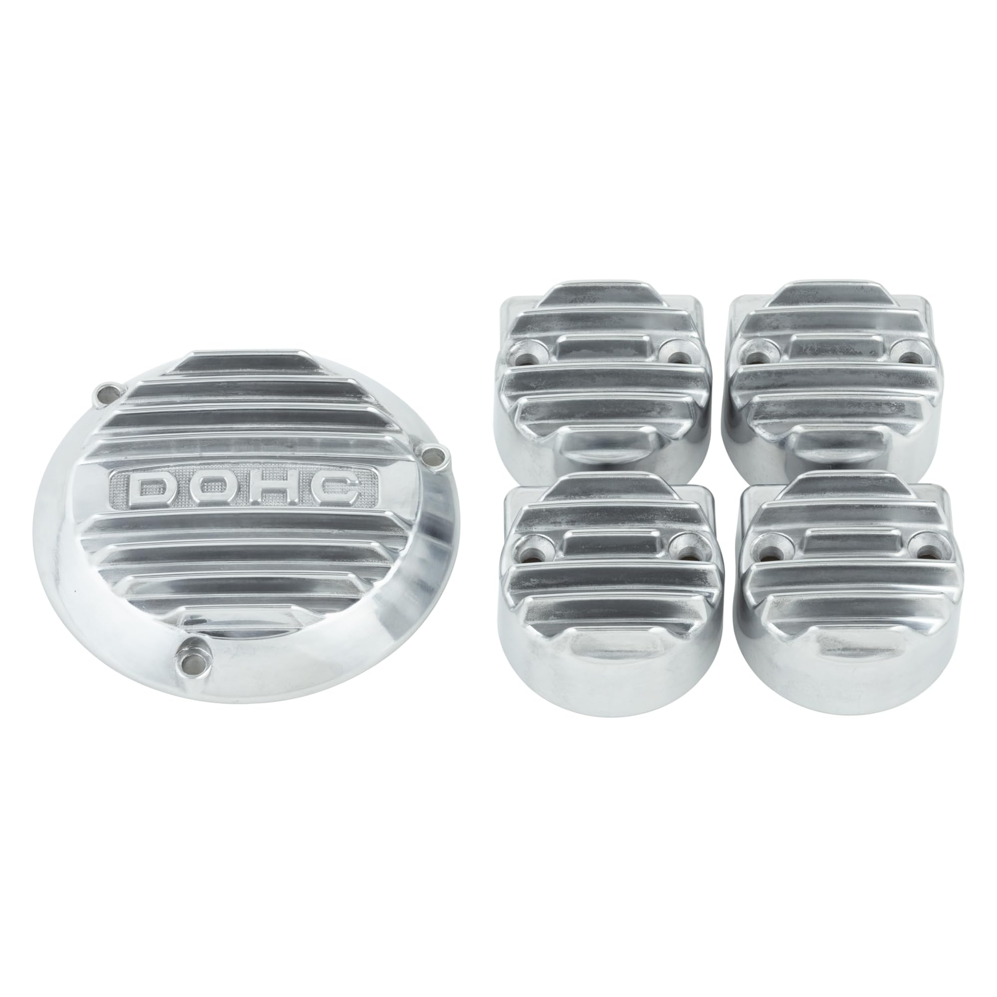 Kijima Motorcycle Parts Point Head Side Aluminum Buffed GS400/E Dress-up Set Cover, Cover, Die-cast, Finish, 101-0402