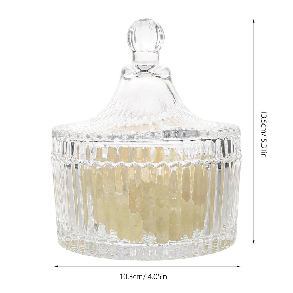 Natural Crystal Rough Stone Holder Clear Glass Votive Table Centerpiece Aroma Diffuser Home Decor Accent