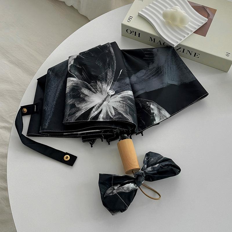 Lightweight Folding Umbrella UV Protection Sun Umbrella Waterproof Rain Umbrella Compact Portable for Travel Outdoor Commute Leisure