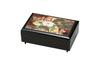 Nakatani Brothers "Yamanaka Lacquer" Artisan Jewelry Box (with Music Box) Black Dancing Fan 37-2608