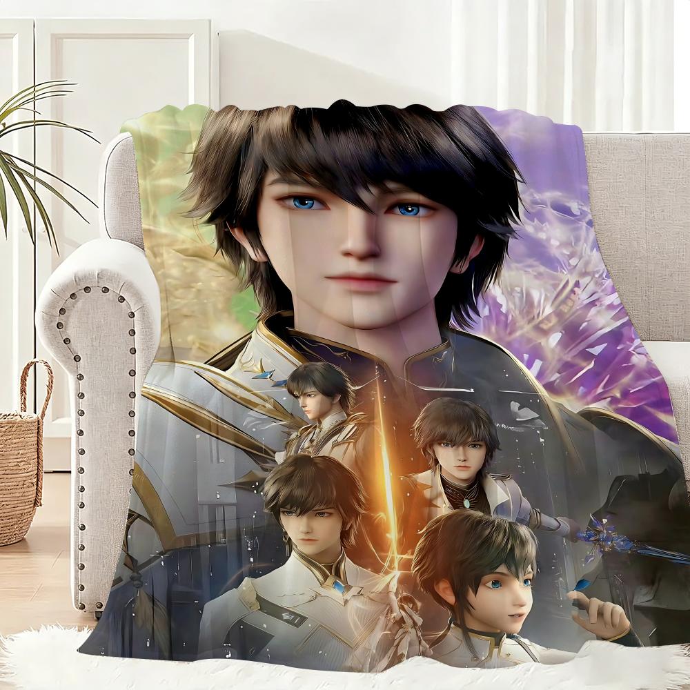 Anime T-Throne of Seal Throw Lightweight 240g Flannel Blanket Soft Skin-friendly for Summer Cooling