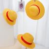 One Piece Luffy Straw Hat COSPALY Anime Dress Up Adult Woven Sun Protection Hat Show Hat Summer Hat
